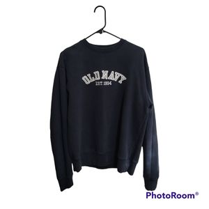 Old Navy Women's Embroidered Crew Neck Sweater